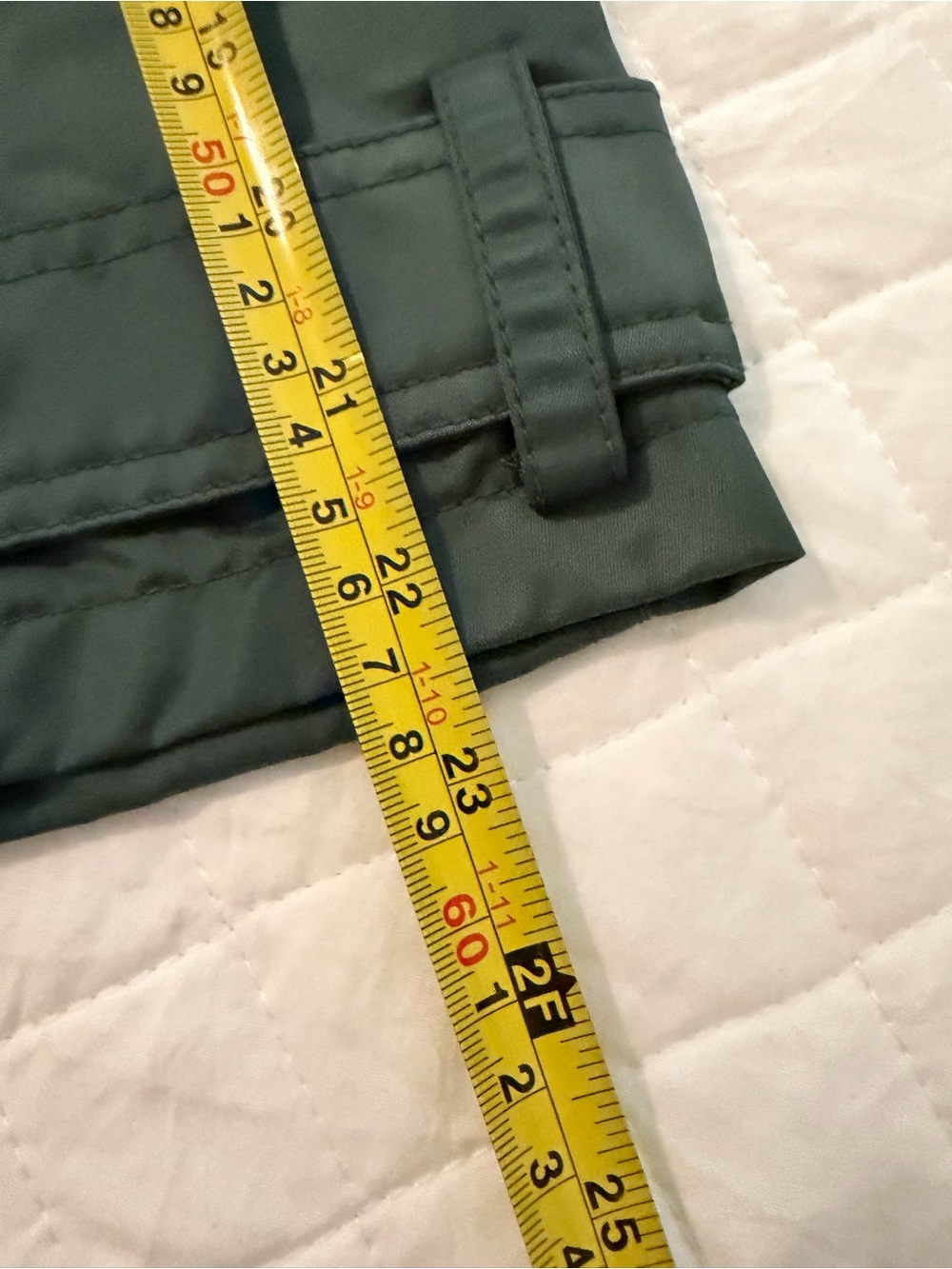 J Crew Green Satin Hooded Parka Coat w/removable Quilted Lining Small - Picture 11 of 11